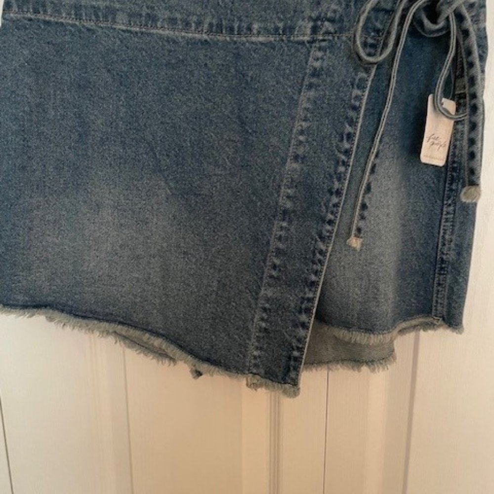Free People Emmy Denim Skort NWT